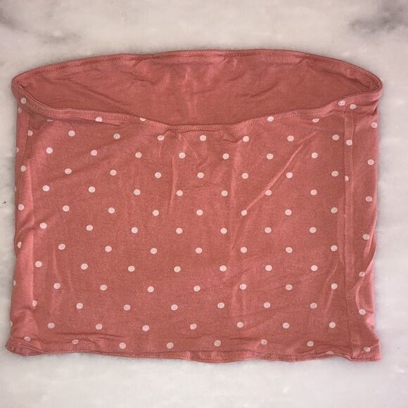 American Eagle Reversible Pink Strapless Crop Top - 2/$15, 3/$20, 4/$25 - Picture 2 of 6